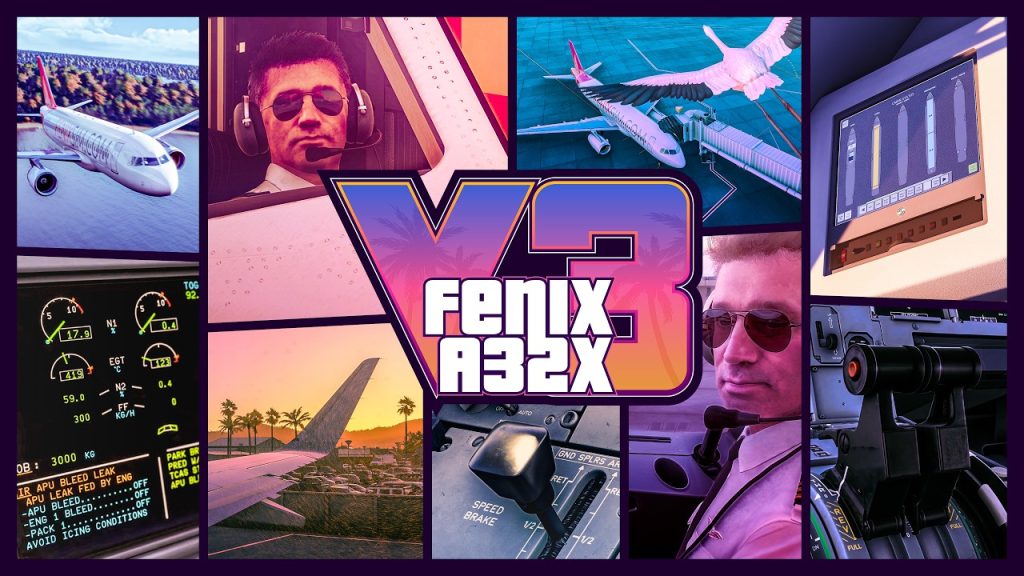 Fenix A320 cockpit in Microsoft Flight Simulator